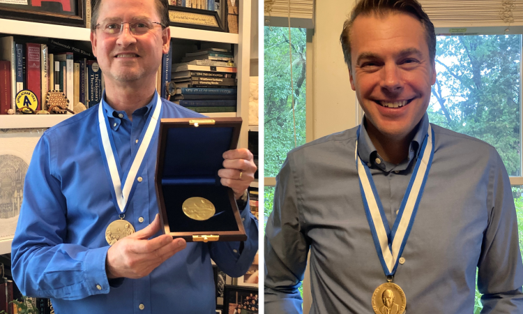 John Cressler (left) and Justin Romberg