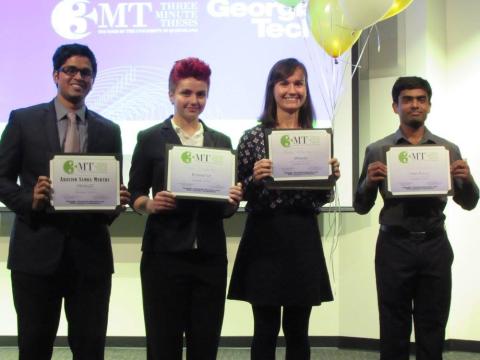 2016 Georgia Tech Three Minute Thesis Competition Winners 2016 Georgia Tech Three Minute Thesis Competition Winners