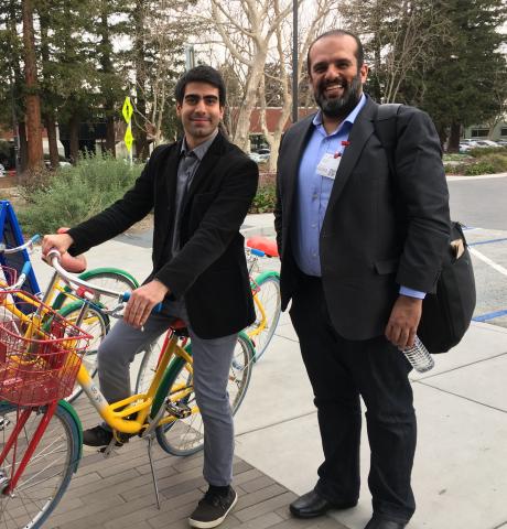 Dogancan Temel and Ghassan AlRegib on a recent visit to Google's global headquarters in Mountain View, California.